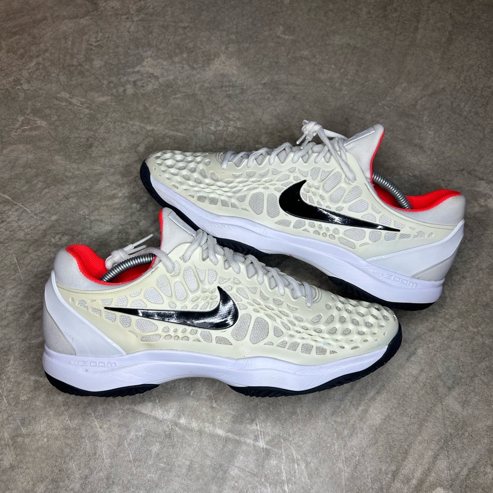 Size 12- Nike Zoom Cage 3 White/Black/Red Rafa Tennis Clean Men’s RARE SHIPS NOW